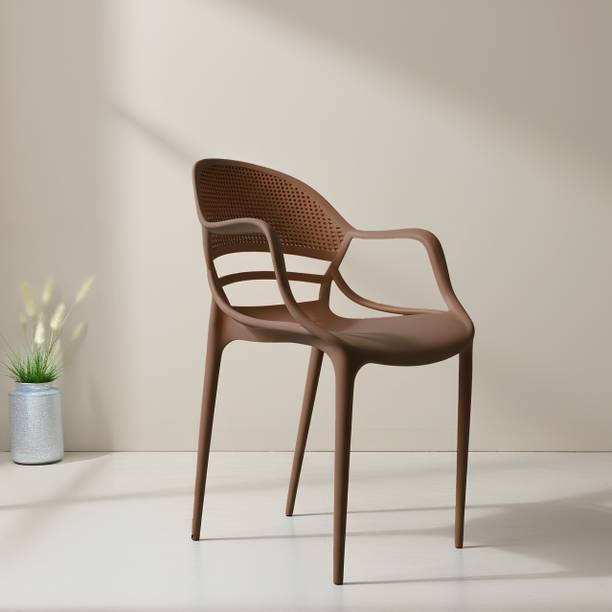 Diya Sunset Strong PP Build, Lightweight, Stackable, Home, Balcony, Living Room, Cafe Plastic Outdoor Chair
