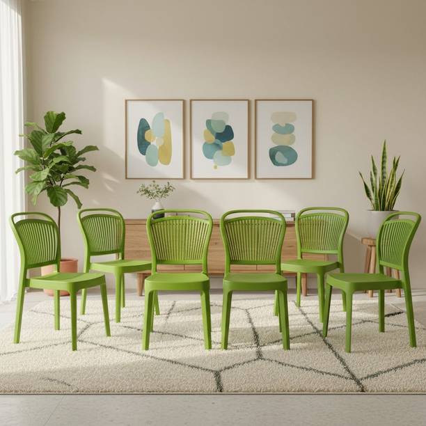 Furniture Yard Mango Salsa Plastic Chair/Stackable Plastic Chair/Strong & Sturdy Structure/ Plastic Outdoor Chair