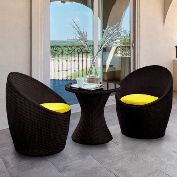 KLODOR Garden/Balcony/Terrace/Poolside Patio Seating Chair & Table Set For Outdoor Metal Outdoor Chair