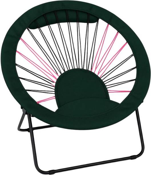 Alark Round Shape Chair with Strong Durable Frame & Comfortable, Modern Folding Chair Leather Outdoor Chair