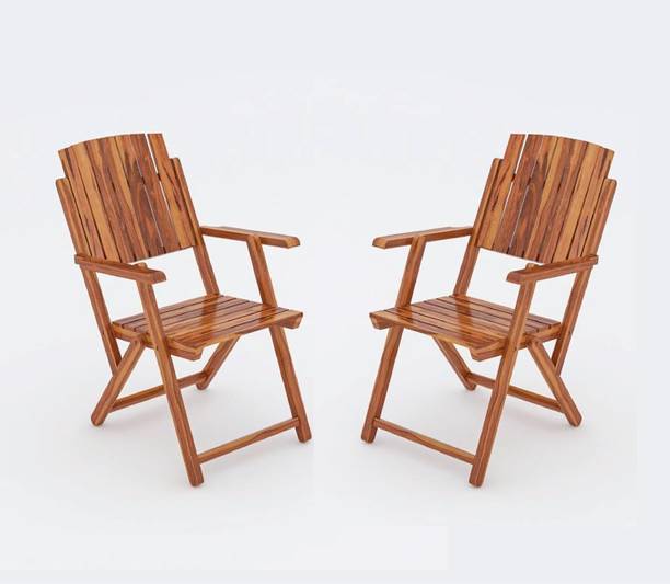 FLIPWOOD Seesham Solid Wood Folding Chair for Living Room/Garden Solid Wood Outdoor Chair