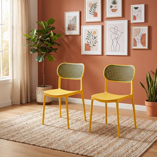 TrendyLivings Taquila Chair for Home | Dining Chair | Suitable for Home, Café & Restaurant Plastic Outdoor Chair