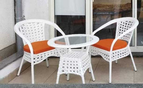 KLODOR Premium Designer Garden/Balcony/Terrace/Poolside Patio Seating Chair & Table Set Plastic Outdoor Chair