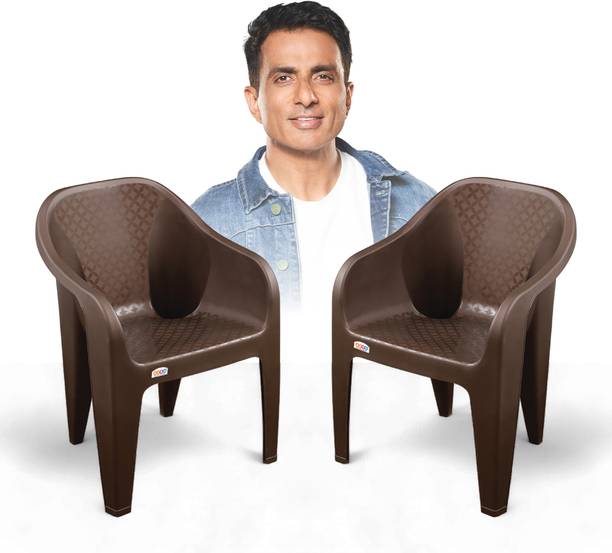 AVRO furniture 9100 Heavy Duty, Durable, Stackable, Indoor & Outdoor Use, Living Room Kursi, Plastic Outdoor Chair
