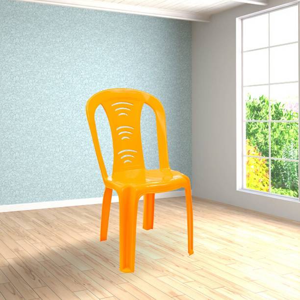 ITALICA Comfortable Plastic Chair/Glossy Finish Chair For Home/Perfect for Work & Study/ Plastic Outdoor Chair