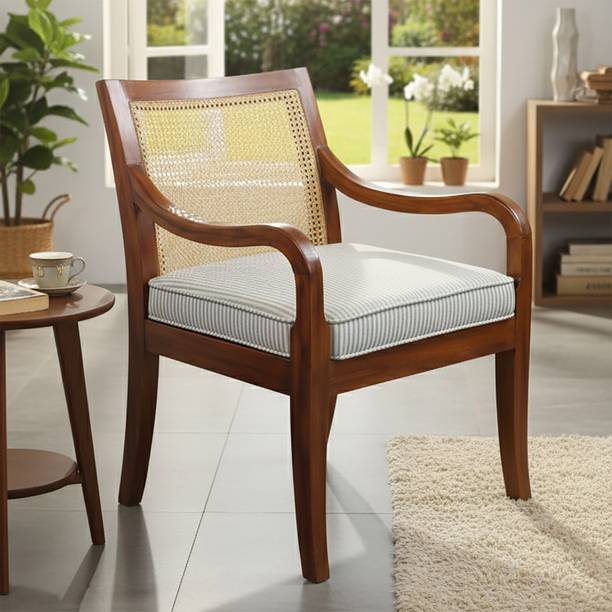 Sheijin Sheijin Wooden Wicker Chair Solid Wood Outdoor Chair