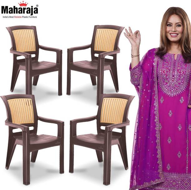MAHARAJA Newly Launched Singham 104 for Home & Office | Bearing Capacity upto 200Kg Plastic Outdoor Chair