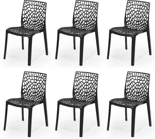 Goyal Steel & Furniture Industries Premium Quality Plastic web Chair Affordable Comfort for Your Home office Plastic Dining Chair