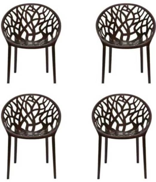 Genuinetoys Plastic Round Web chair | Garden Chair| Comfortable for relaxing| Plastic Outdoor Chair