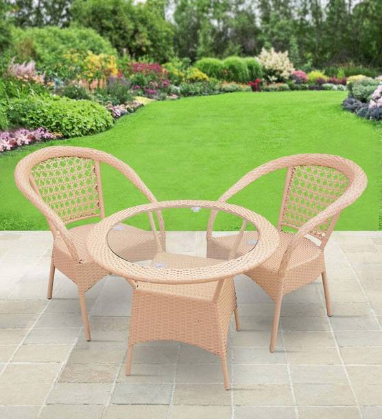 KLODOR Premium Garden/Outdoor/Balcony/Terrace/Coffee/Poolside Patio Chair & Table Set Metal Outdoor Chair