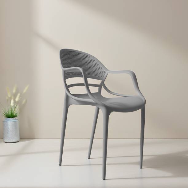 Diya Sunset Strong PP Build, Lightweight, Stackable, Home, Balcony, Living Room, Cafe Plastic Outdoor Chair