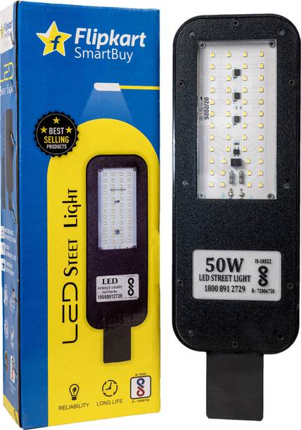 Flipkart SmartBuy 50W DOB BIS Approved PC Body LED Flood Halogen With 2 Year Warranty Street Light Outdoor Lamp