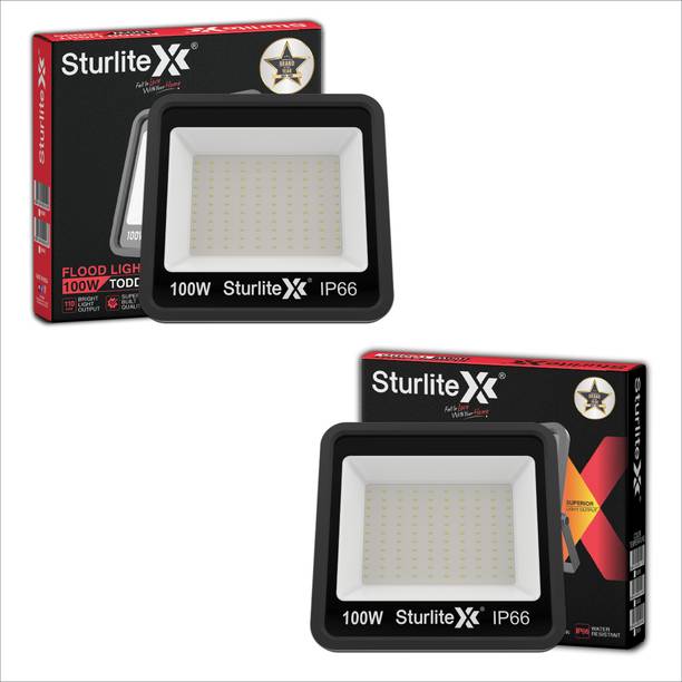 sturliteSturlite Toddo 100 W LED Flood Light - (Pack of 2) (L-G-0187-100W) Flood Light Outdoor Lamp