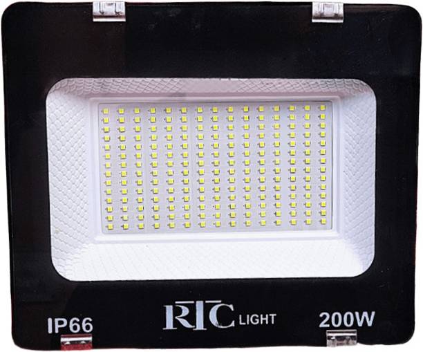 Raghav trading 200 Watt Ultra Thin Slim Ip66 LED Flood Outdoor Light Cool White Waterproof Pack of 1 Flood Light Outdoor Lamp