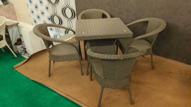 G & D Furniture Hub Cane Table & Chair Set
