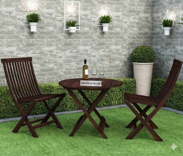 Nandrak Decor Solid Wood Table & Chair Set