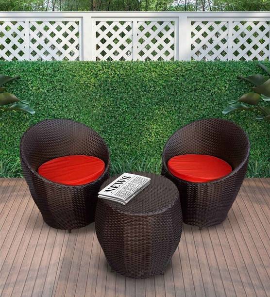 Flipkart Perfect Homes Studio Natural Fiber Table & Chair Set