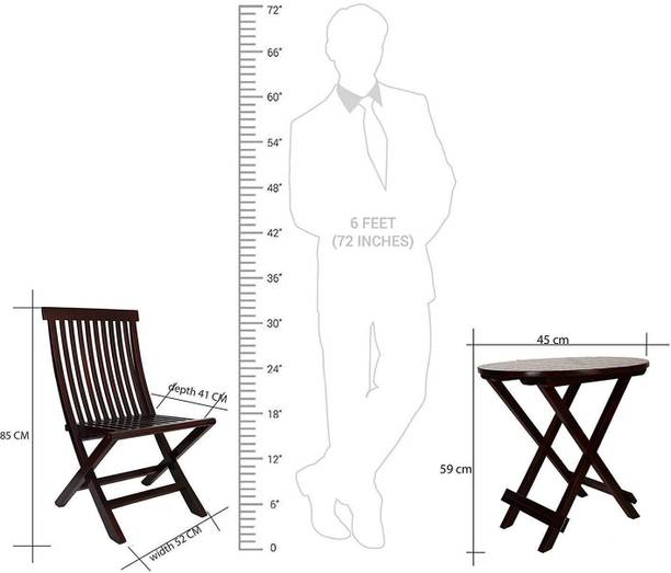 Allie Wood Solid Wood Table & Chair Set