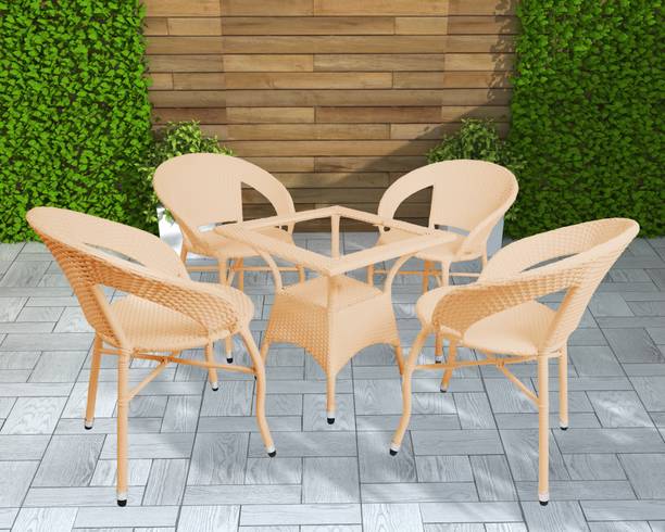 BRISHI Cane Table & Chair Set