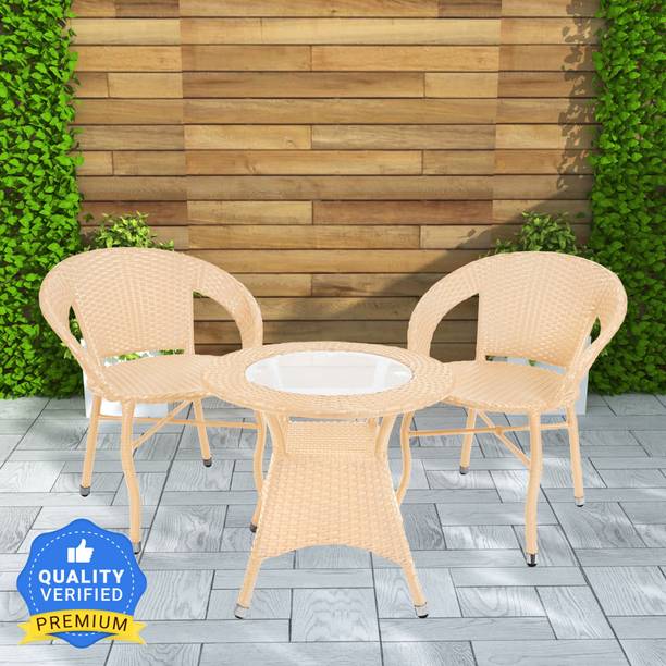 BRISHI Cane Table & Chair Set