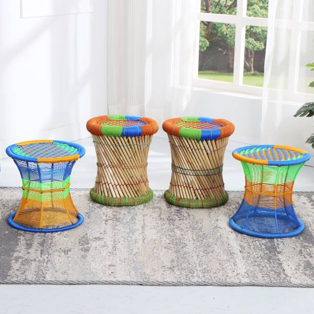 FurniGully Outdoor & Indoor Living Room Set Plastic 4 Seater Dining Set