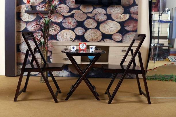 Allie Wood Solid Wood Table & Chair Set