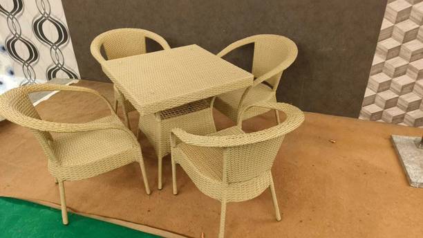 G & D Furniture Hub Cane Table & Chair Set