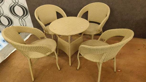 G & D Furniture Hub Cane Table & Chair Set