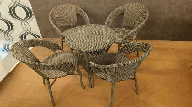 G & D Furniture Hub Cane Table & Chair Set