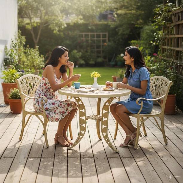 DEVOKO Metal Table & Chair Set
