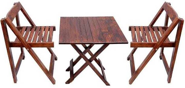 FURNISQUARE Solid Wood Table & Chair Set