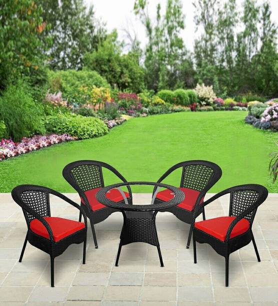 Flipkart Perfect Homes Studio Natural Fiber Table & Chair Set