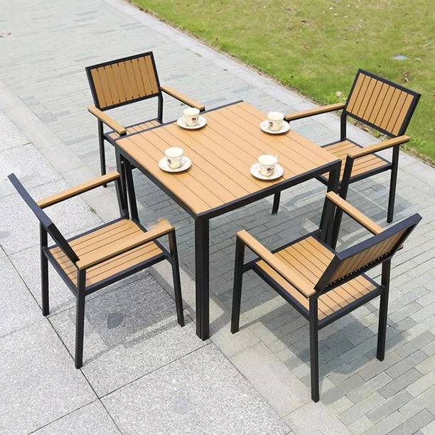 spacepanda Solid Wood Table & Chair Set