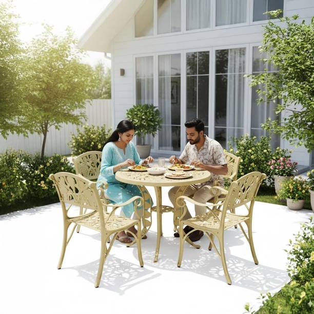DEVOKO Metal Table & Chair Set