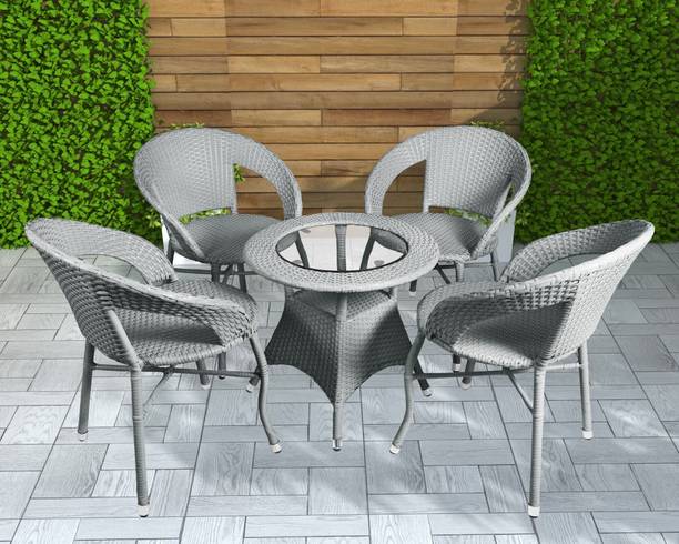 BRISHI Cane Table & Chair Set