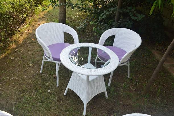 PM CRAFTS Metal Table & Chair Set