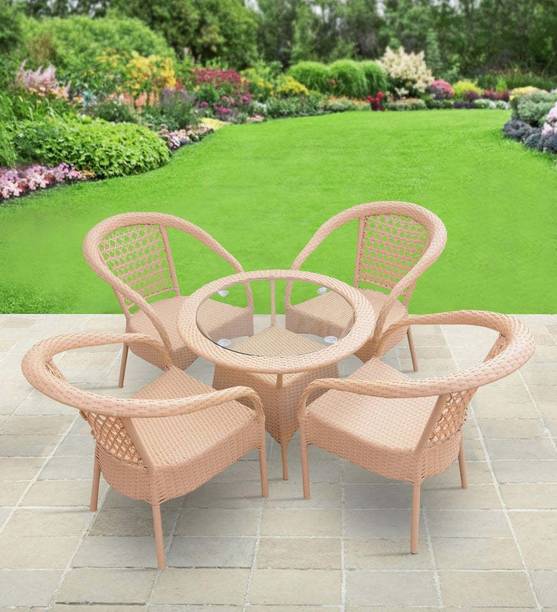 ERGOCRAFT ERGOCRAFT BALCONY/GARDEN/TERRACE/ COFFEE TABLE CHAIR SET D-8 Metal Outdoor Chair