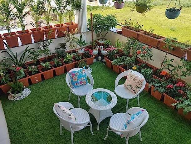 IIOF D-12 Outdoor/indoor Rattan wicker chair sets with table Metal Outdoor Chair
