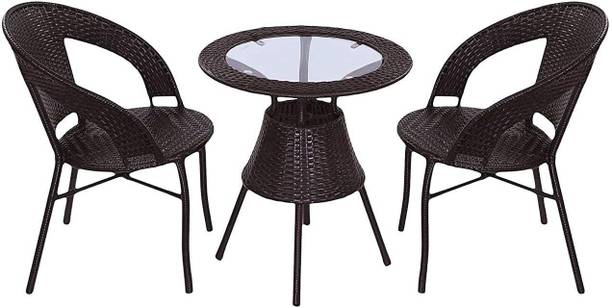 Jiomee Furniture Cane Table & Chair Set
