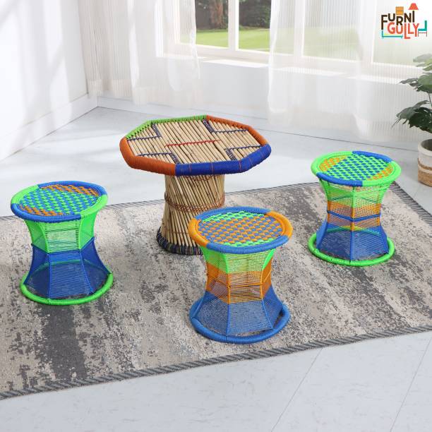 FurniGully Outdoor & Indoor Living Room Set Plastic 2 Seater Dining Set