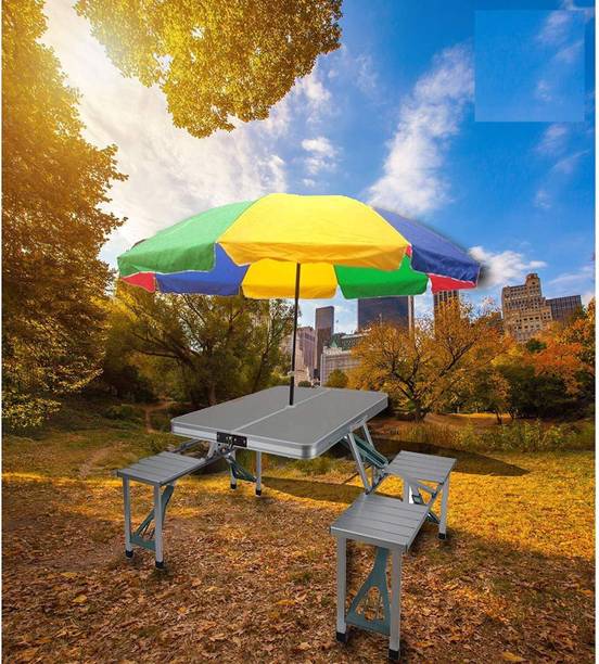 UTKRSTASTORE Aluminium Portable Folding Picnic Camp Suitcase Table for Hiking Solid Wood Solid Wood Outdoor Table