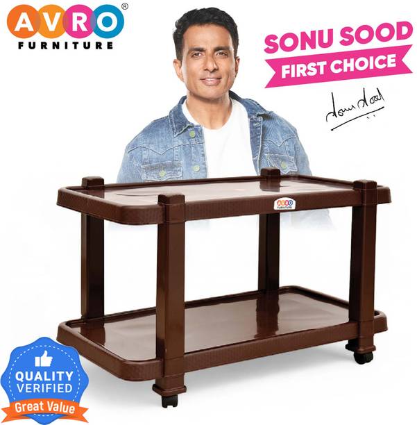 AVRO furniture Avro Furniture Maxima TROLLY TABLE for Living Room, Plastic Outdoor Table