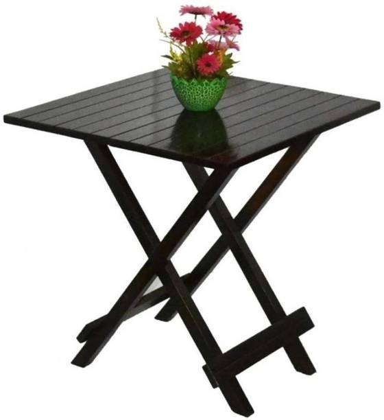 FLIPWOOD Wooden Outdoor Walnut Foldable Coffee Table Patio End Table for Living Room Solid Wood Outdoor Table