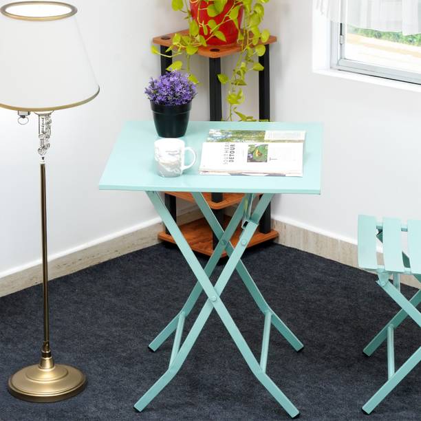 Livzing Metal Folding Camping Table-100kg Load Capacity-Garden, Foldable Patio Table Metal Outdoor Table