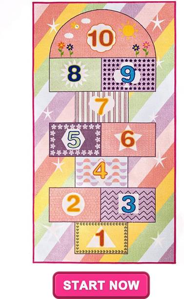 Aavzaa Hopscotch Jumbo Play Mat, Game for Kids, Adults, Indoor-Outdoor Game Mat