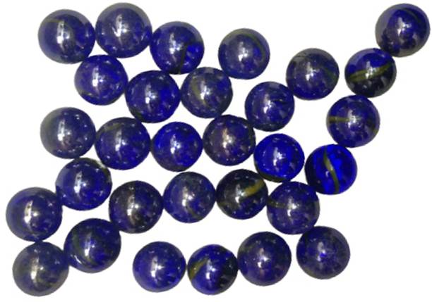 Jiyansh Traders 30_Pcs Dark Blue OR Blue Colour Kanche in Outdoor Toy 30 Pieces