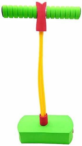IRIS Foam Pogo Jumper for Kids - Fun and Safe Jumping Stick - Pogo Stick for Kids - Pogo Jump Makes Squeaky Sounds - Holds up to 250 lbs - Great Gift for Boys and Girls (Green)