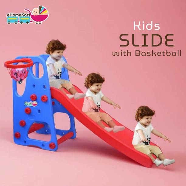 Ehomekart Garden Slide for Kids - PLAYGRO NEW SUPER SENIOR Garden Slider BASKETBALL RING