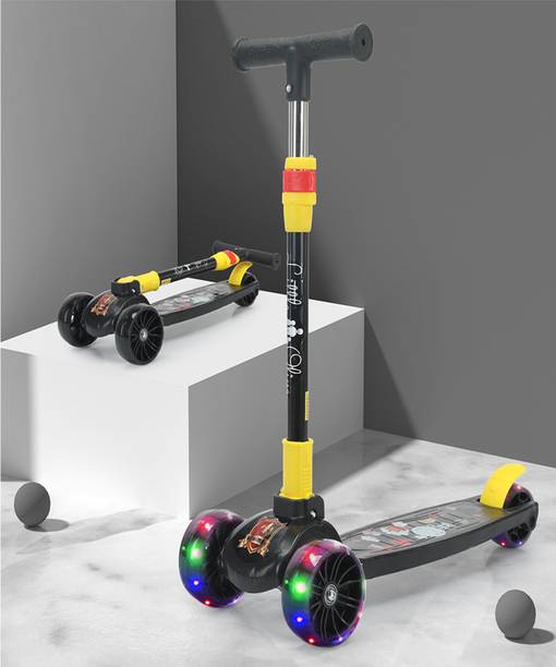 Little Olive Enduro Kids Scooter: Attractive Deck, LED Wheels, Easy-Fold Design For Kids