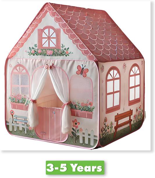 RADHE ENTERPRISE Girl's and Boy's Extremely Light Weight Play theme Tent House for Kids(Doremon)